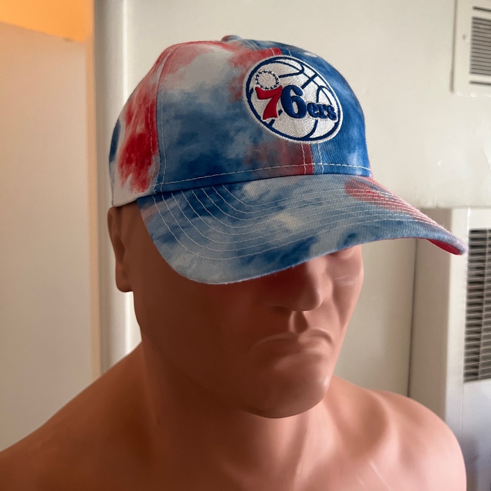 New Era 9Twenty Adjustable Tye-die Philadelphia 76ers Hat - Picture 2 of 5
